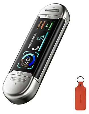 Productafbeelding van USB-stick, 2-in-1 Type-C ontwerp, hoge snelheid, zwart, 1TB