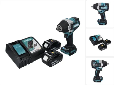 Produktbild von Makita DTW 701 RT Akku Schlagschrauber 18 V 700 Nm 1/2" XPT Brushless + 2x Akku 5,0 Ah + Ladegerät