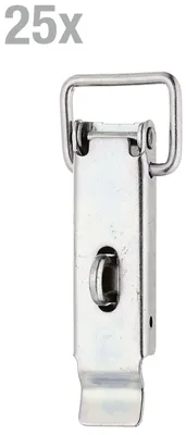 Obrázek produktu pro Alberts 25 x zámek na bednu 93x24 mm pozinkovaný s očkem robustní šroub zámku na bednu