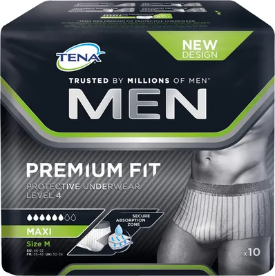 Immagine prodotto di TENA Uomo Premium Fit Livello 4 12 pezzi taglia M