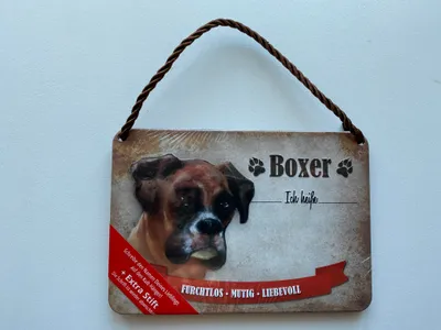 Produktbild von Kulthänger Blechschild Boxer KH-PET007