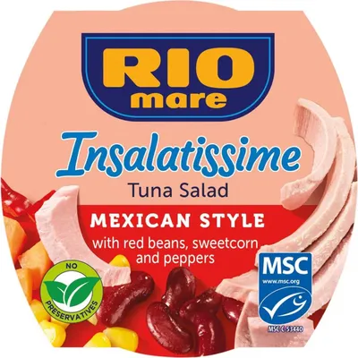 Produktbild von Rio Mare Tonno Insalatissime Messicana Thunfisch rote Bohnen, Mais & Paprika