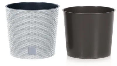 Image de Pot RATO Round 200 avec insert, blanc