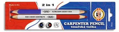 Produktbild von Zimmermannsbleistift Jumbo- Duo "2 in 1" im 2er Blister