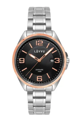 Obrázok produktu pre Pánske hodinky so zafírovým sklom Lavvu LWM0096, Herning Rose Gold