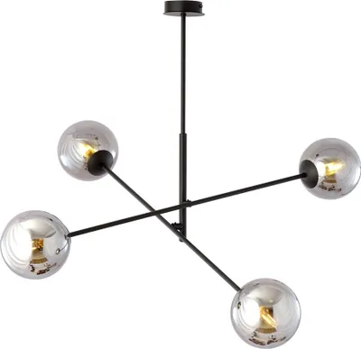 Immagine prodotto di Lampadario Emibig 4xE14 40W LINEAR 4 NERO/GRAFITE 1167/4