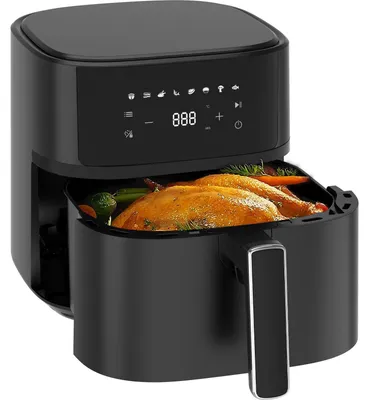 Heißluftfritteuse 6,5 l XL, 1700 W, 8 Programme, LED-Touch, leise