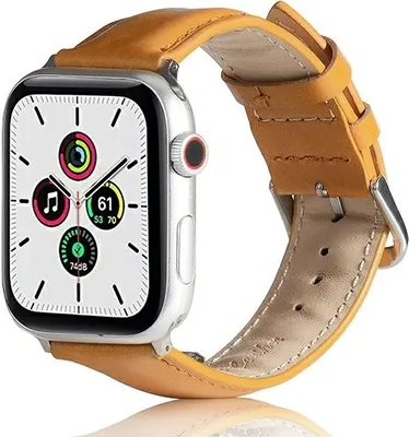 Produktbild von Apple Watch Beline Lederarmband Hellbraun