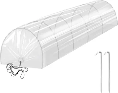 Immagine prodotto di Tunnel per piante - Serra per piante - Coltivazione di piante - Protezione resistente alle intemperie - 300x45x45 cm - Bianco