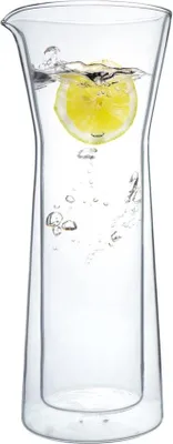 Produktbild von Famanu Wasserkaraf 900 ml - Borosilikatglas, doppelwandig