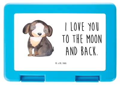 Produktbild von Mr. & Mrs. Panda Bento Box Hund Entspannen - Weiß - Geschenk, Verliebt, Bentobox, Entspannt, Sprüche, Butterbrotdose, Lunchbox, Brotbehälter, Liebe, Frischhaltedose