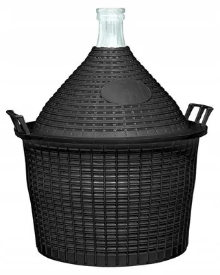 Zdjęcie produktu dla Balon do wina 15L w koszu plastikowym*