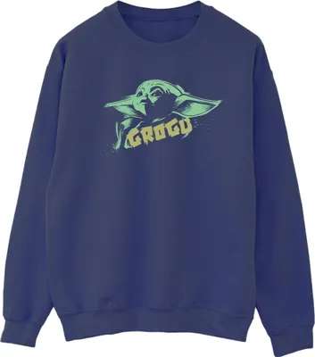 Produktbild von Star Wars - "The Mandalorian The Child" Sweatshirt für Damen BI39500 (M) (Marineblau)