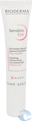 A white tube of Bioderma Sensibio Eye Contour Gel.