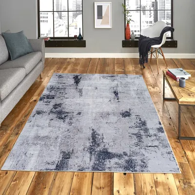 Produktbild von Conceptum Hypnose, Woopamuk213, Teppich (80 x 200), 70 % BAUMWOLLE / 30 % POLYESTER, Grau, 80 x 200 cm