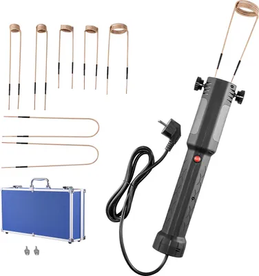 Immagine prodotto di SucceBuy Riscaldatore a induzione per svitare le viti, 1100 W, 230 V, set di riscaldatori magnetici, strumento portatile per rimuovere le viti arrugginite, strumento di riparazione per officine auto con 8 bobine e scatola di immagazzinamento