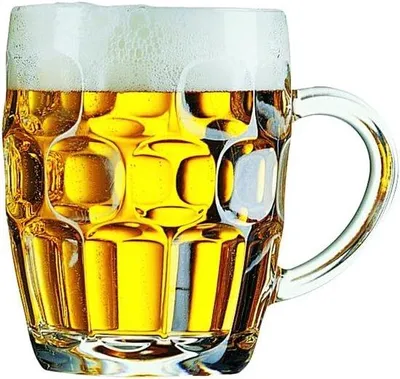 Image de Verre à bière transparent de 570 ml, 9 x 9 x 12 cm