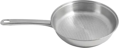 Produktbild von Kochenpfanne Edelstahl 24 cm, Antihaftbeschichtung, induktionsgeeignet, hitzebeständiger Griff, für 3-4
