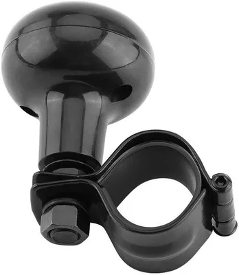 Produktbild von Kunststoff-Steuerradknop, schwarz, universell, schwer, 135 g