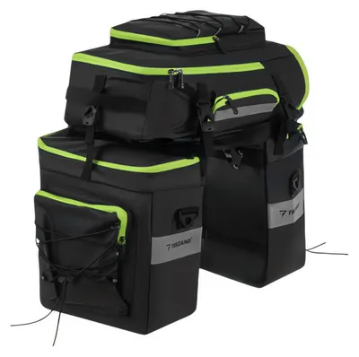 Obrázek produktu pro Trizand 27339 Brašna na kolo, voděodolná, 53 L, 3 v 1, černá