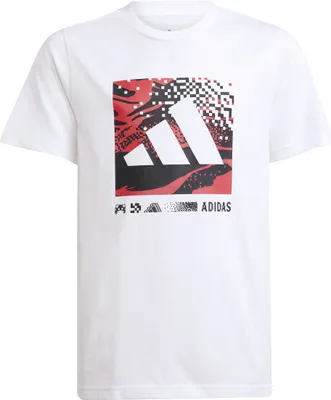 Produktbild von Adidas J Camo Logo Tee Amagrn/Mesa/Cblack Amagrn/Mesa/Cblack 140
