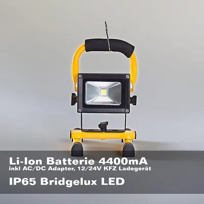 Produktbild von LED Akku Strahler 10W Weißlicht Fluter Arbeitsleuchte Baustrahler