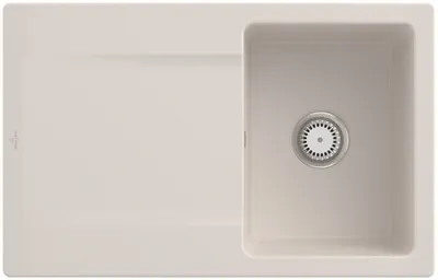 Produktbild von Villeroy & Boch Keramikspüle 333401KR, Siluet 45 Einbauspüle - inkl.