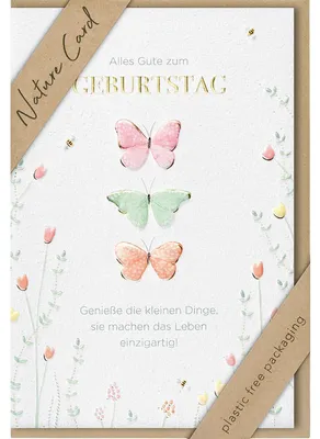 Produktbild von bsb 693019-2 Geburtstagskarte - Natur Card, inkl. Umschlag