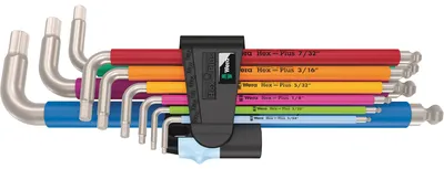 Productafbeelding van Wera 3950/9 Hex-Plus, meerkleurig, Imperial, roestvrij staal, 1 stuk