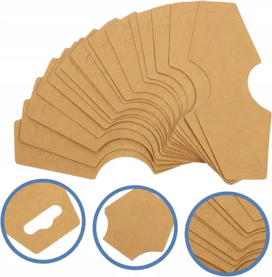 Produktbild von Displaykarten für Schmuck mit Ohrsteckerhalterung, 200 Stück
