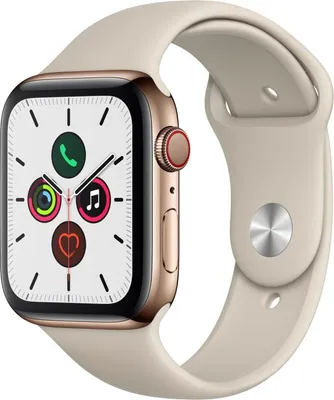 Produktbild von Apple Watch Series 5 GPS + Cellular 44mm Edelstahl Sportband Gold
