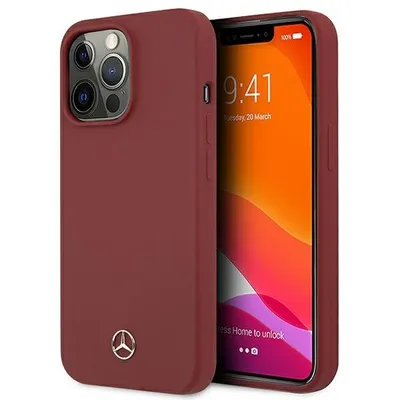 Image de Mercedes Mehcp13Xsilre Iphone 13 Pro Max 6.7 Red/Red Hardcase Silicone Line
