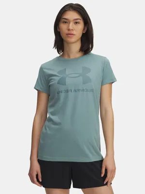 Produktbild von Under Armour Damen-T-Shirt mit UA-Logo, Kurzarm, Grün XS