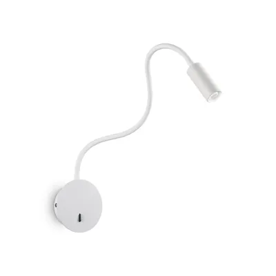 Produktbild von Moderne Wandleuchte Focus-2 Metall Weiß Led 3,5W 3000K Warmes Licht