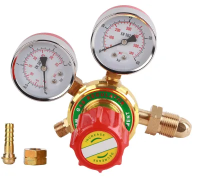 Zdjęcie produktu dla WX YQE-03 /60: Miernik acetylenu, reduktor ciśnienia gazu do spawania palnikiem, zestaw do cięcia G5/8 CGA580