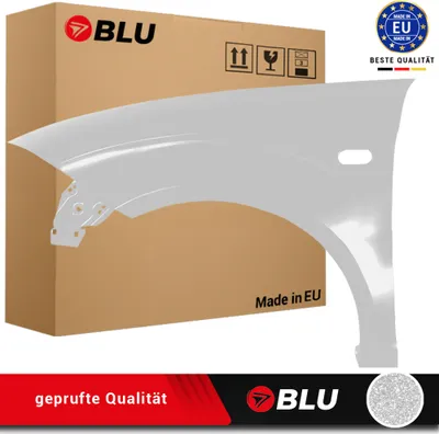 Zdjęcie produktu dla BLU Błotnik pasujący do Seat Altea 5P1/5P5 LS7N Lewy Srebrny Grau Artico | 2004-2015 | Przedni Przód | Lakierowany | Gotowy do montażu | Stal