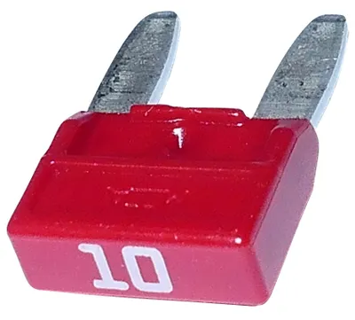 Mini-Sicherungen 10 A, rot, 11,9 mm, 10 Stück