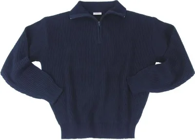 Produktbild von MFH Pullover, "Troyer", mit Reißverschluss, blau
