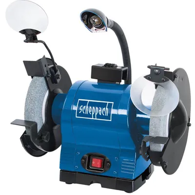 Obrázok produktu pre Dvojitá brúska Scheppach BG200 | 230V 550W - Ø200 mm kameň | K36 / K60 | ochranný kryt proti iskrám | podpera obrobku a brúsny kameň | nádrž na vodu