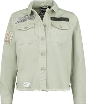 Produktbild von Supernatural Jeansjacke Damen Saving People Hunting Things grün XL