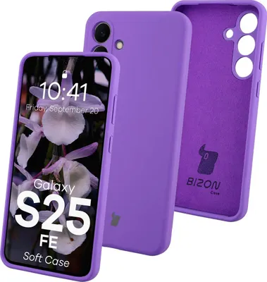 Produktbild von Silikon Handyhülle für Galaxy S25 FE, Bizon Soft Case, Violett