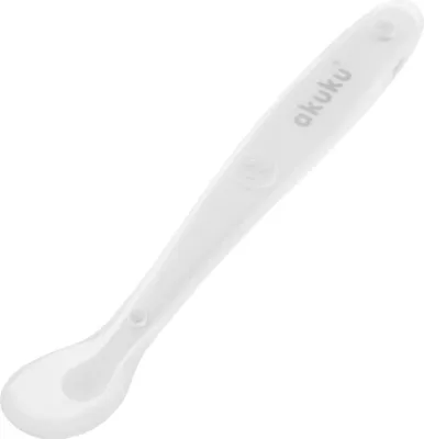 Produktbild von Baby Silikonlöffel Akuku weiß