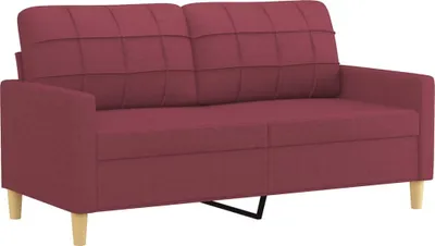 Produktbild von vidaXL 2-Sitzer-Sofa Weinrot 140 cm Stoff
