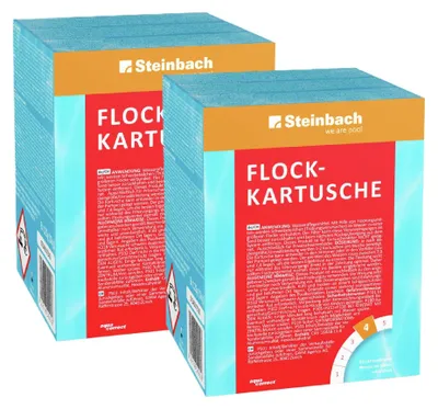 Produktbild von Steinbach Flockkartusche 2 kg | zur Bindung von Schwebstoffen & Trübungen im Poolwasser | für glasklares Wasser | verbessert die Sandfilterleistung | Nicht für Kartuschenfilter geeignet