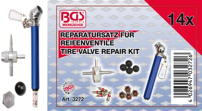 Immagine prodotto di Kit di riparazione BGS da 14 pezzi per valvole di pneumatici - 3272