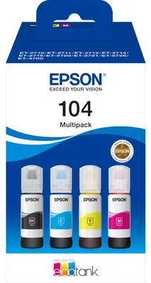 Produktbild von Epson EcoTank 4-colour Multipack T 104 T 00P6