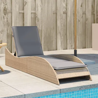 Obrázok produktu pre VidaXL 368281, Salónik, Polstrované sedadlo, Polyratan, Oceľ, Šedá, 110 kg, 550 mm