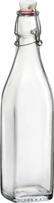 Produktbild von BORMIOLI ROCCO Swing Flasche mit Bügelverschluss, 4-Kant, Inhalt: 0,50 Liter