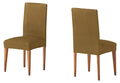 Productafbeelding van Martina Home Tunisia - Stoelhoes, stof, rugleuning stoelhoes, Vison, 24 x 30