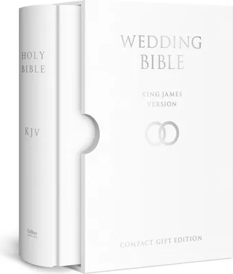 Produktbild von HOLY BIBLE: King James Version (KJV) White Compact Wedding Edition